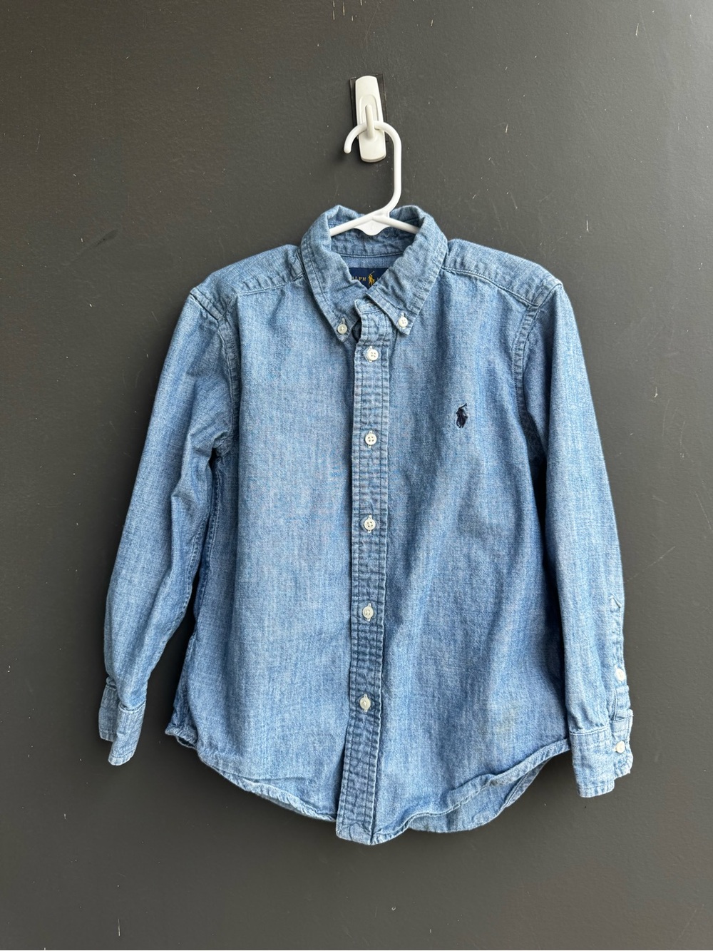 Ralph Lauren Light Blue Denim Kids Button-Down Shirt